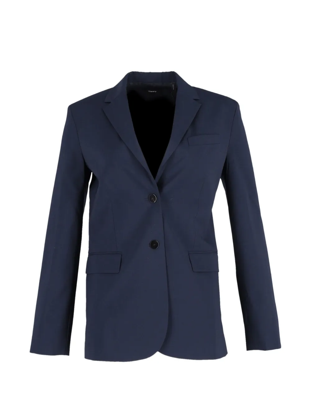 Pre-owned Theory Single-breasted Blazer In Blue