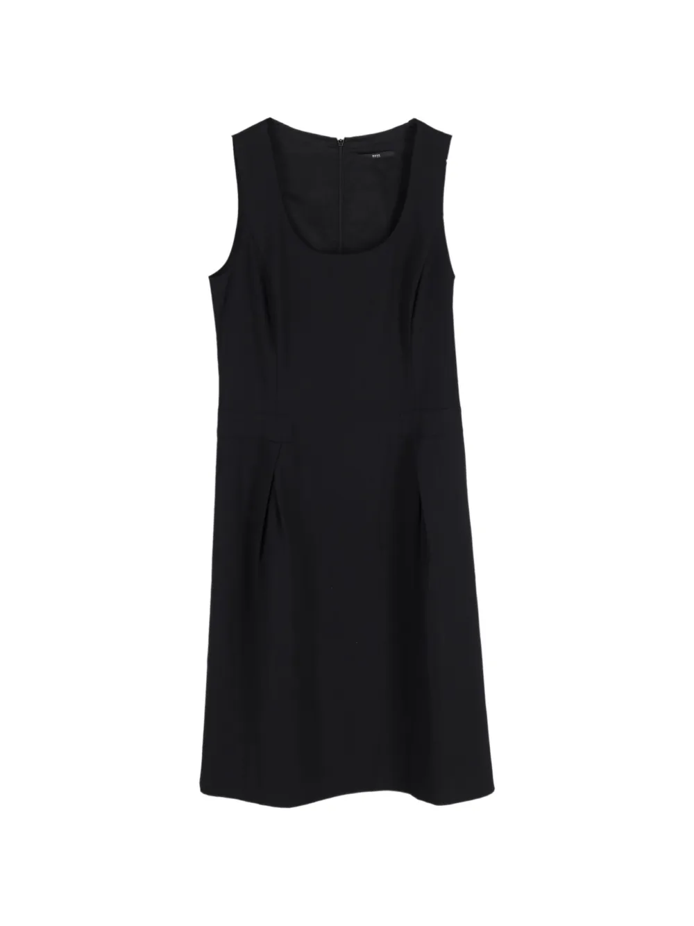 BOSS sleeveless shift midi dress - Nero