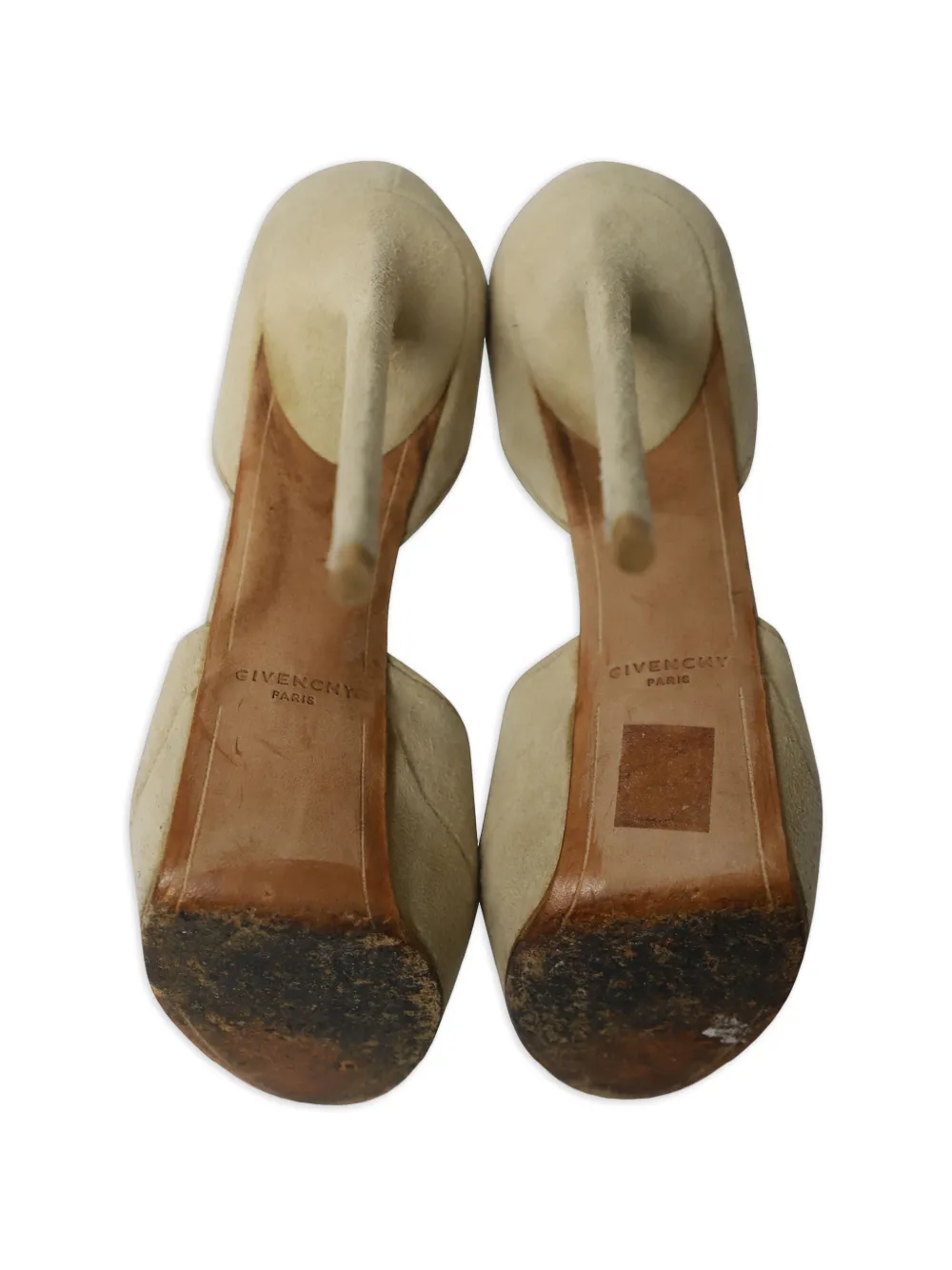 Shark Lock Suede Sandals