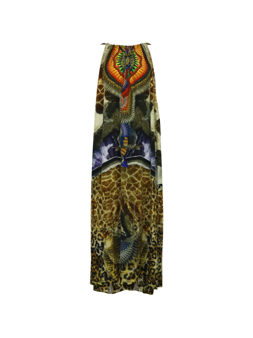 Camilla Eagle printed maxi dress - Verde