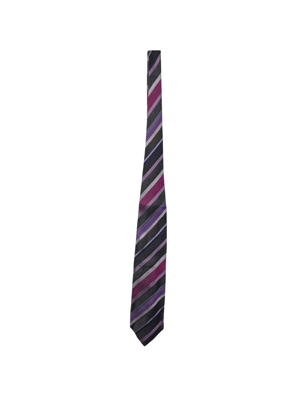 Etro Vintage striped silk tie - Nero