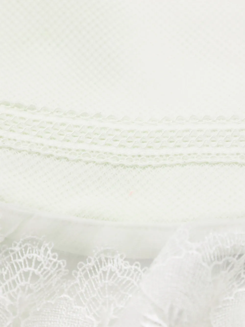  Three Floor Crew-neck Dress - White 