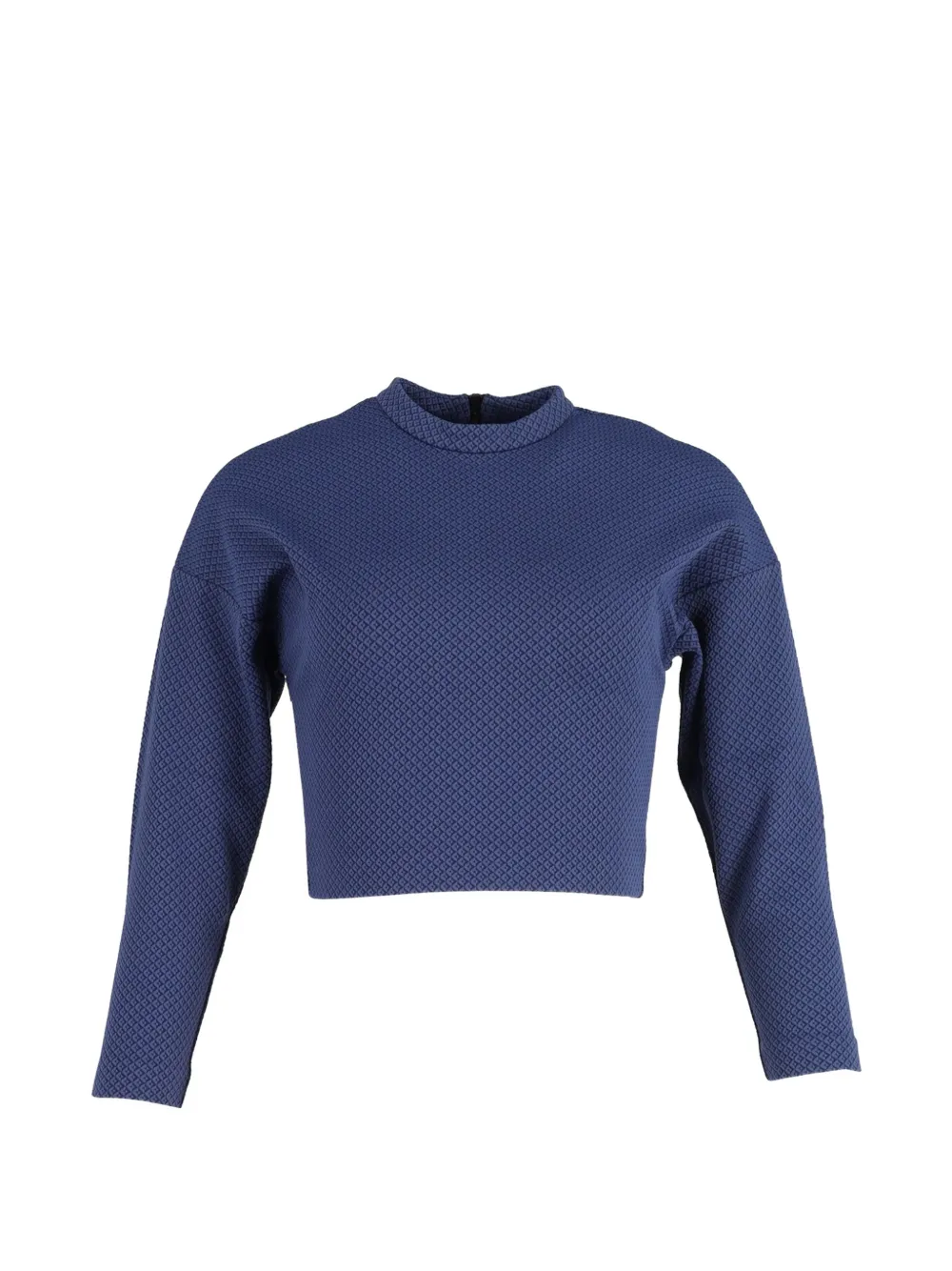 PINKO mock-neck crop top - Blu
