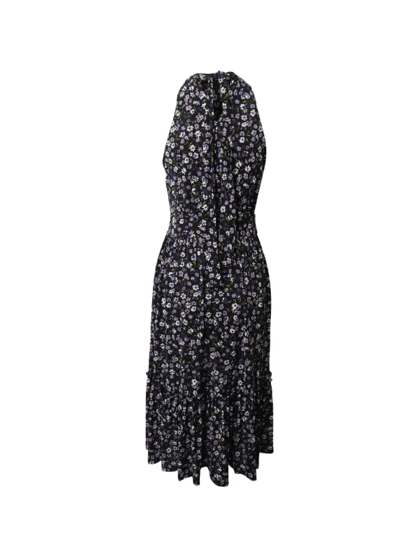 michael kors halter dress Michael Kors Halter Silk Column Gown With Plunging Neckline and Godet Train