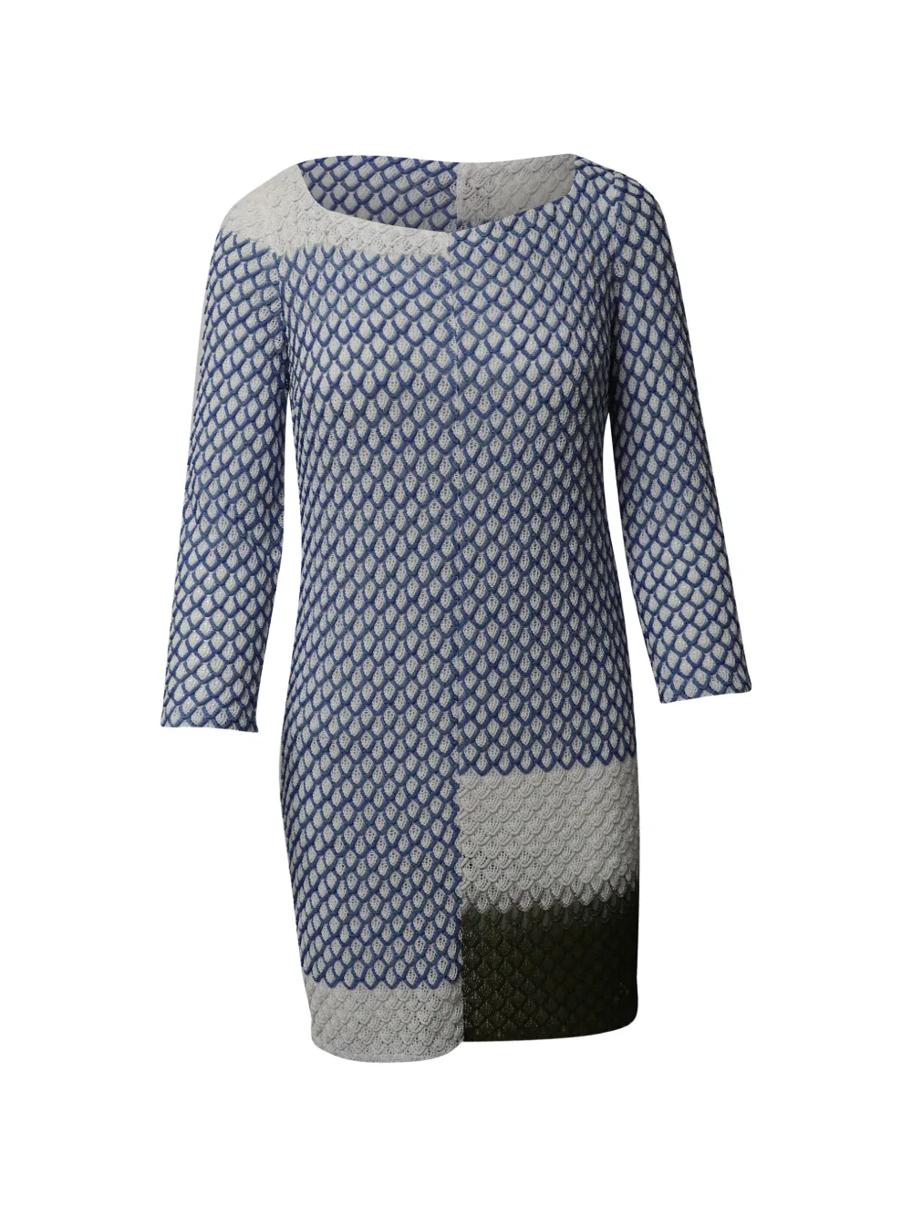 Missoni Pre-Owned knitted patterned dress - Blu