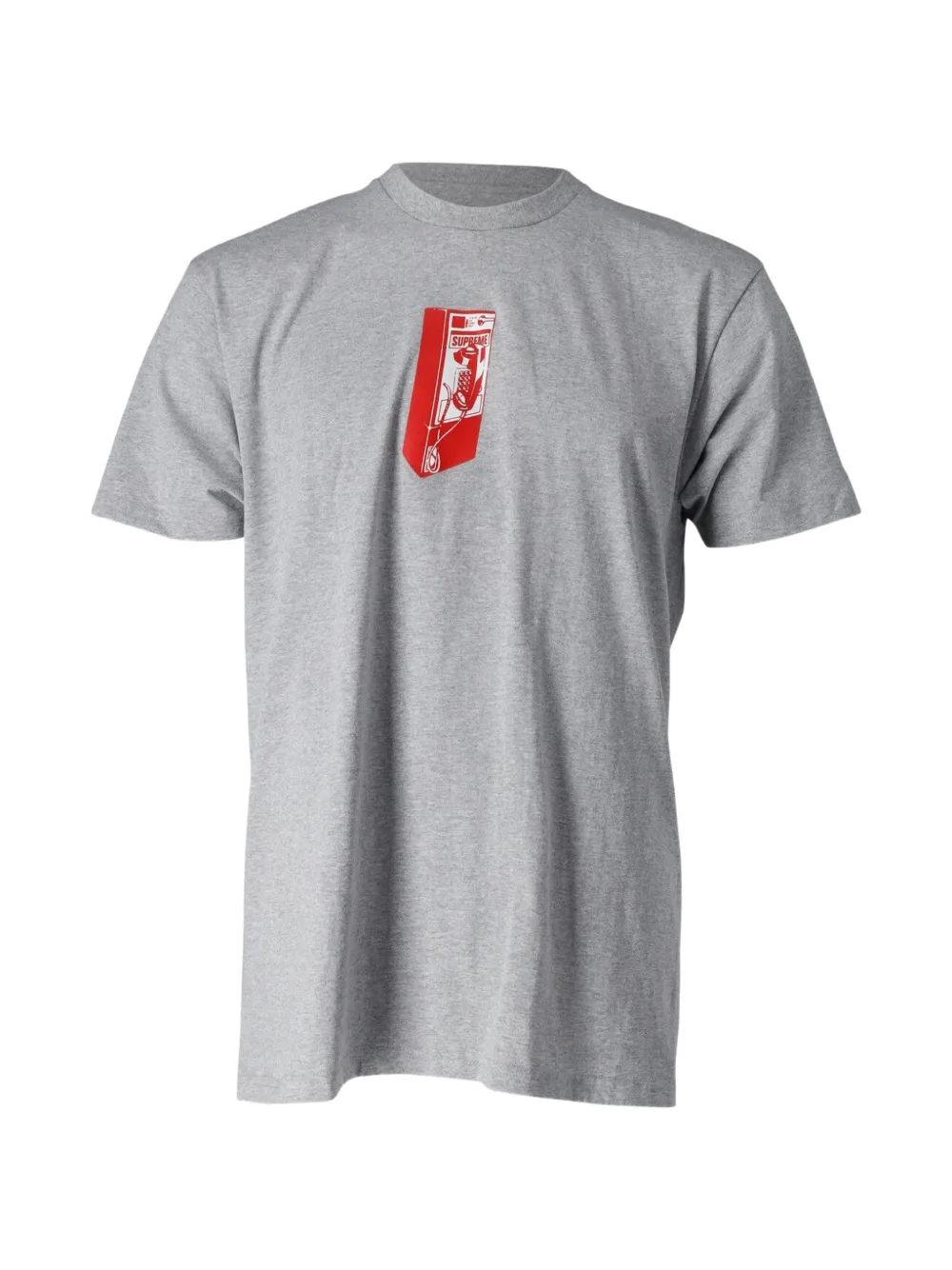 Supreme payphone-print short-sleeve T-shirt - Grau