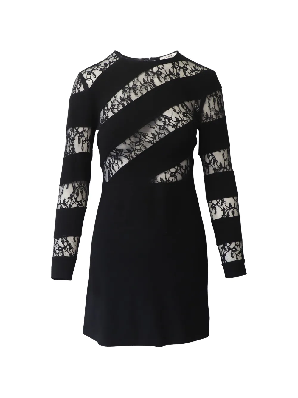 SANDRO cut-out lace dress - Nero