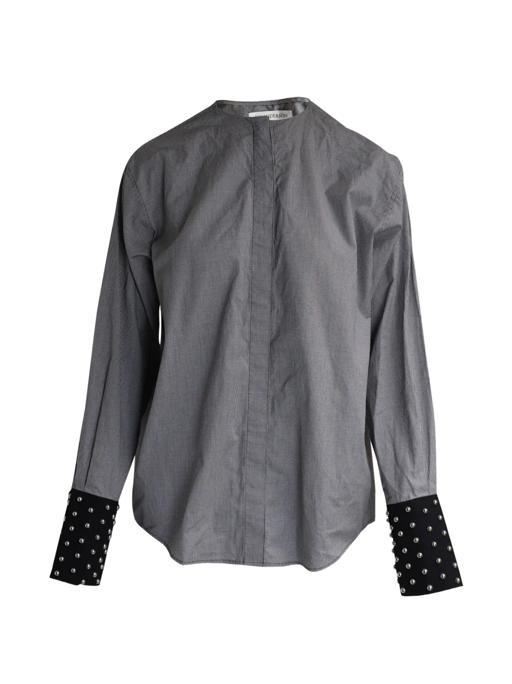 JW Anderson studded-cuff button-up shirt - Nero