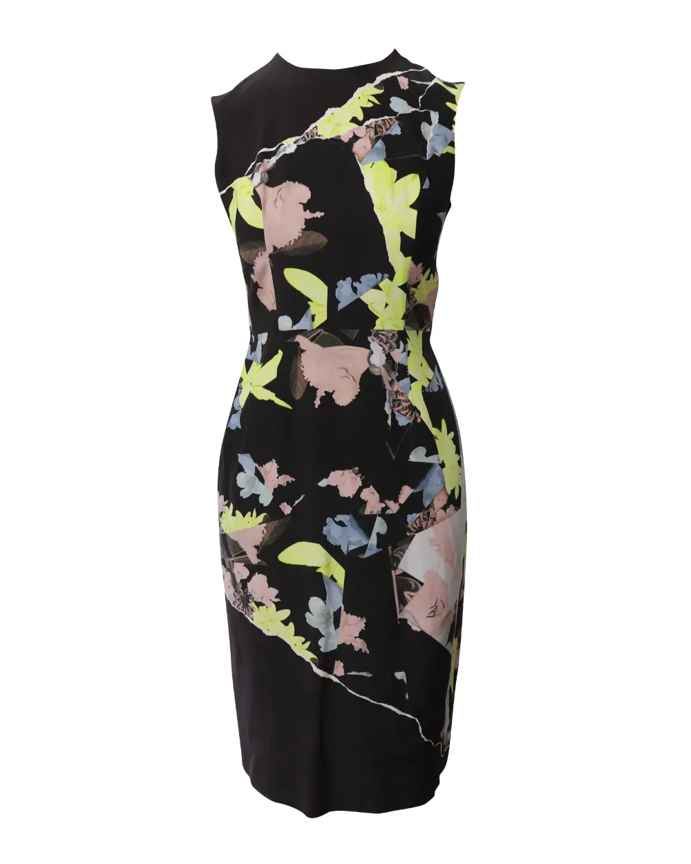 ERDEM printed sheath midi dress - Nero