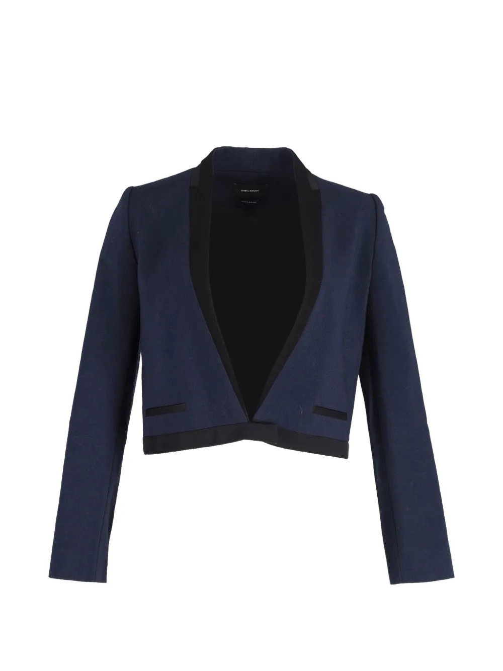 Isabel Marant Vintage cropped wool jacket - Blu