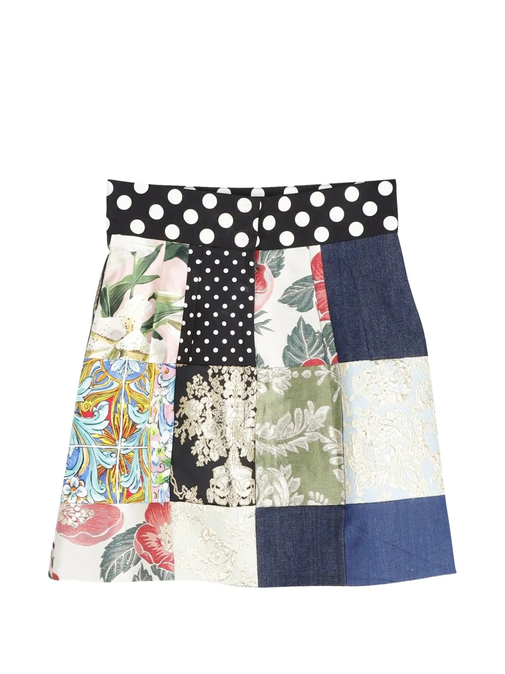 Patchwork Mini Skirt