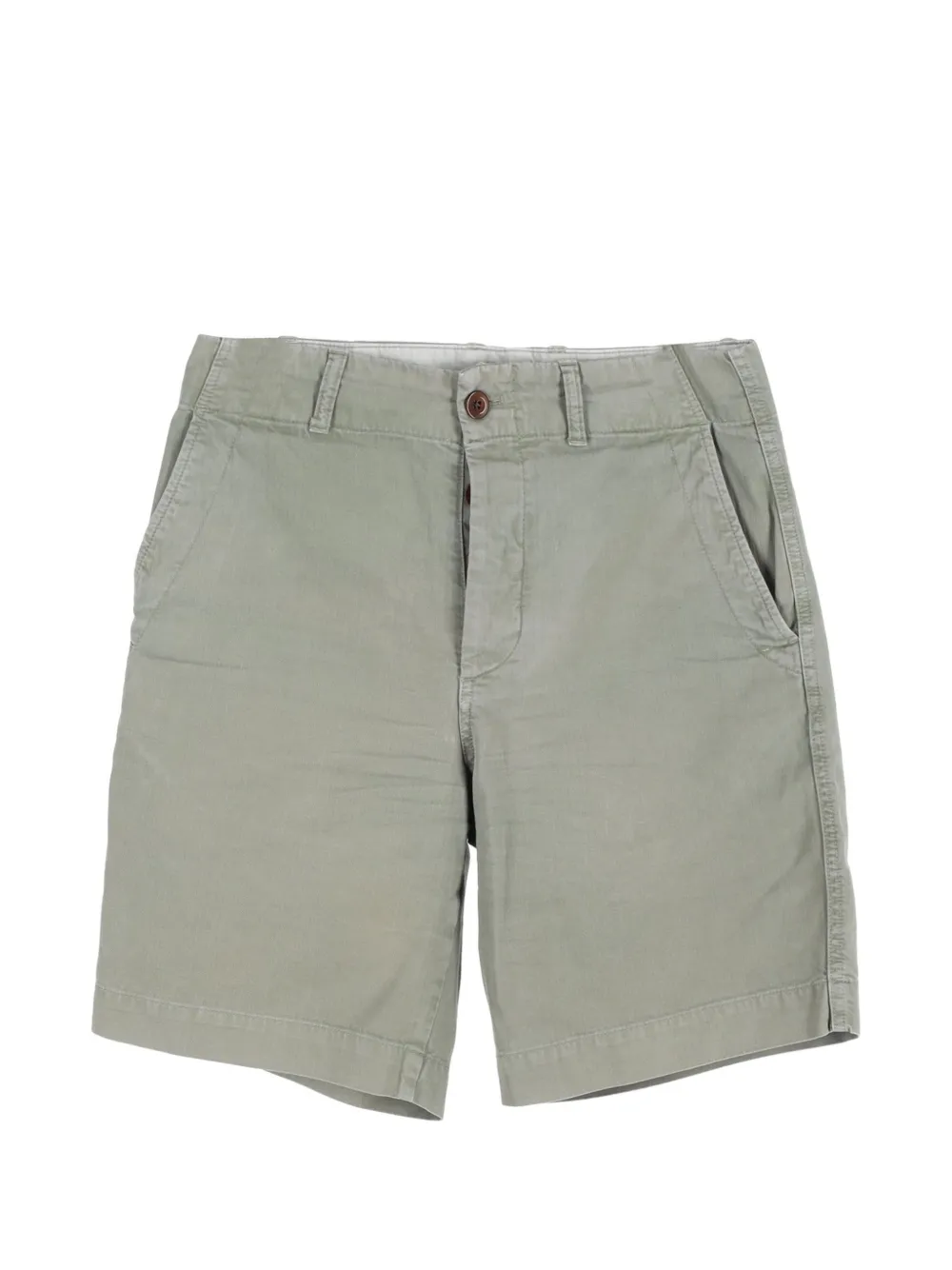 Mr P. straight leg cotton shorts - Verde