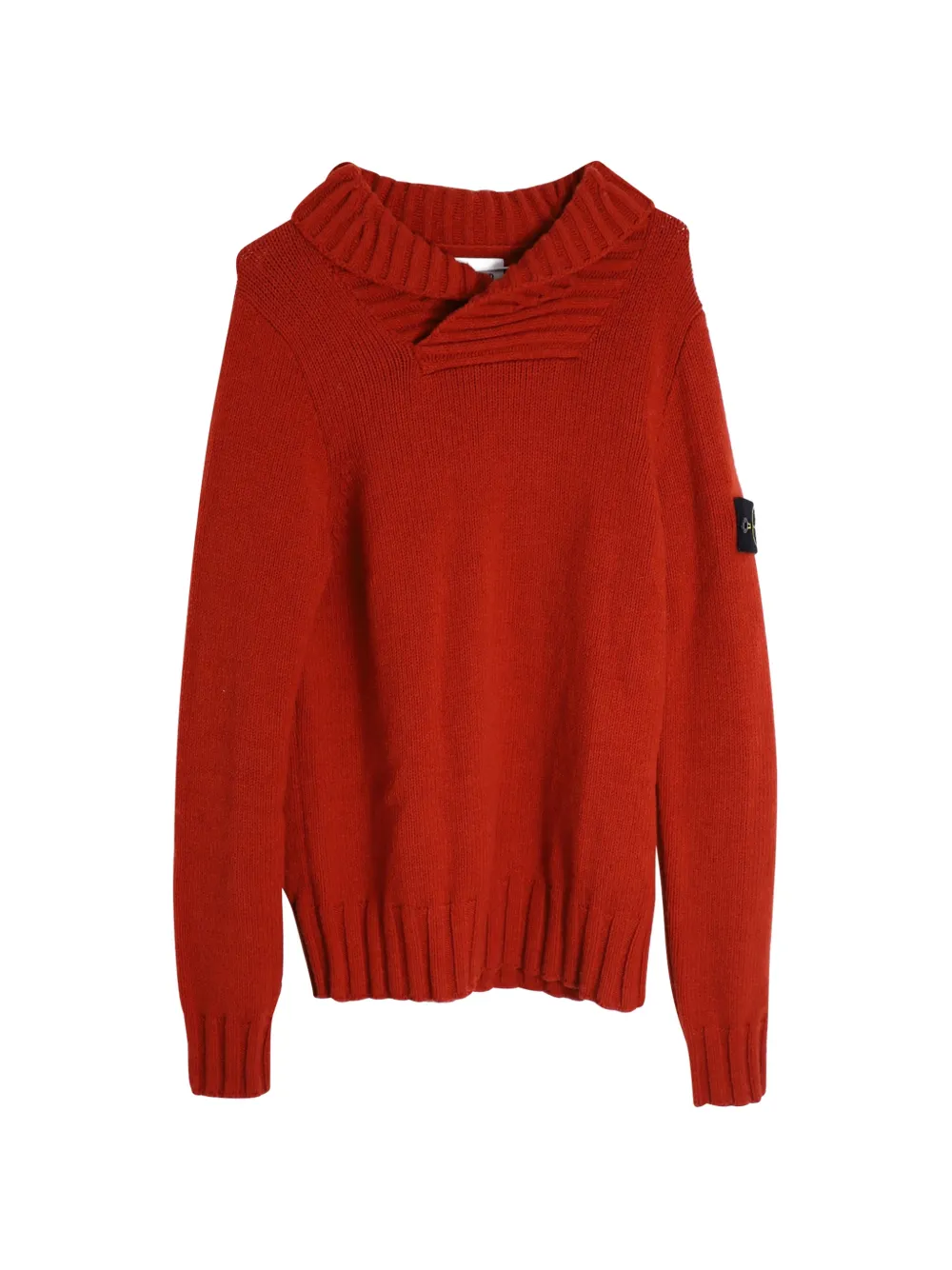 Stone Island shawl-collar sweater - Rosso