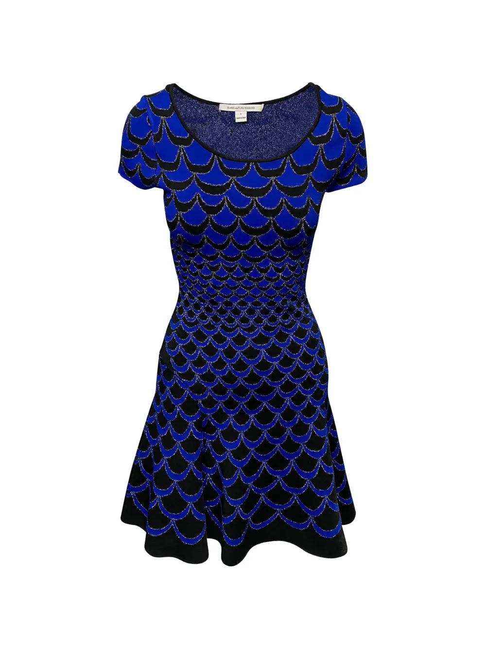 Diane Von Furstenberg Vintage Alina printed mini dress - Blu