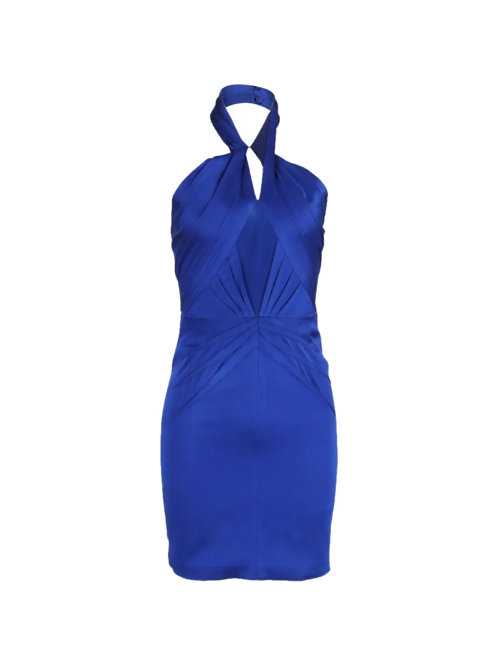 Zac Posen halterneck mini dress - Blu
