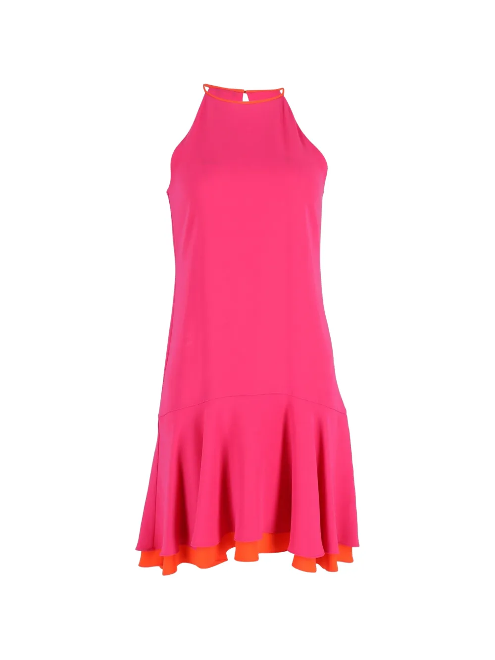 Diane Von Furstenberg Vintage halter-neck layered dress - Rosa