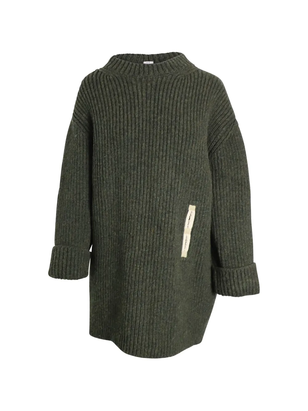 Pre-owned Celine Pocket Knit Sweater In Green