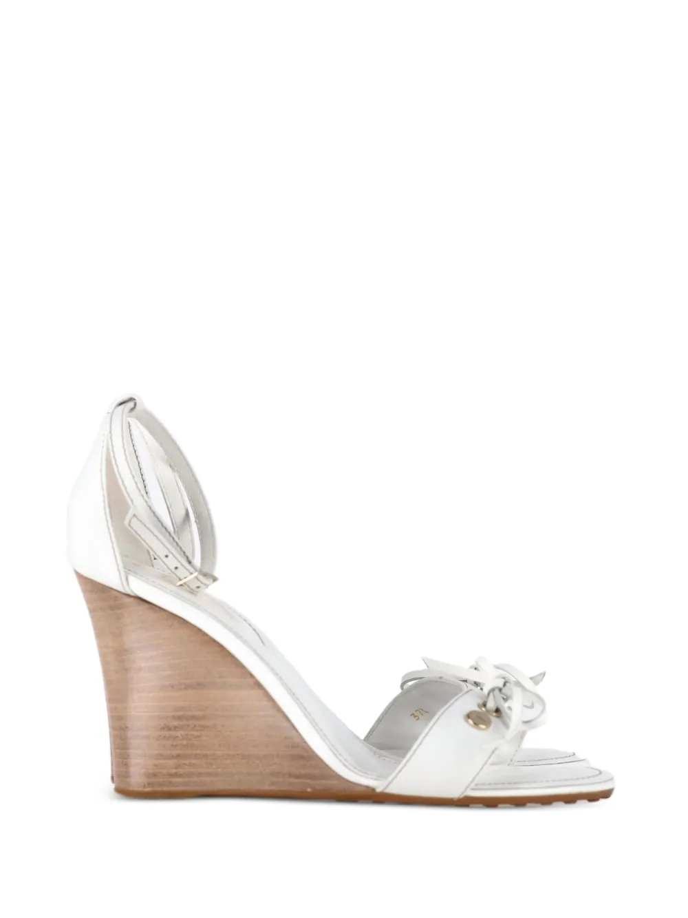 Tod's Vintage bow-detail sandals - Weiß