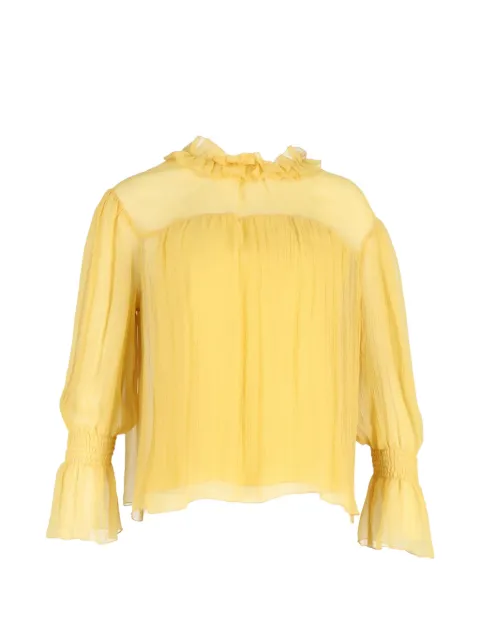 Chloé Vintage shirred silk blouse
