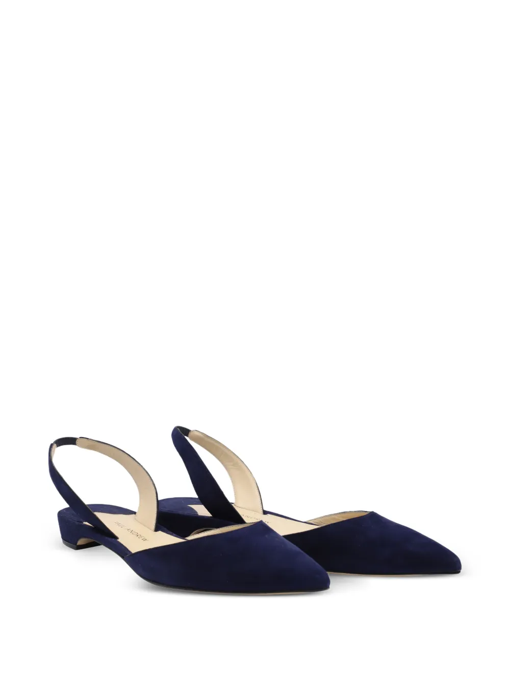  Paul Andrew Rhea Pointed-toe Slingback Pumps - Blue 