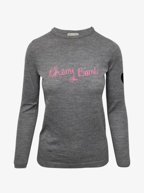 Bella Freud jersey con cuello redondo