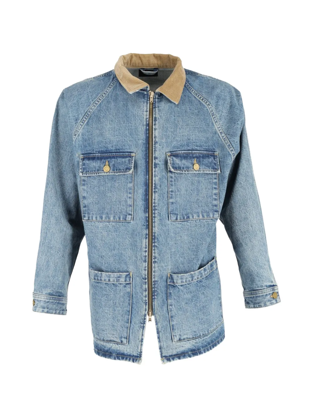 Fear Of God long denim jacket - Blu