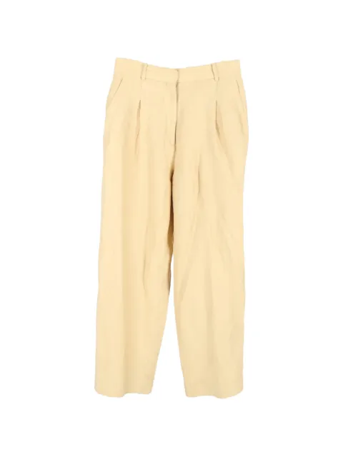 SANDRO wide-leg cotton trousers