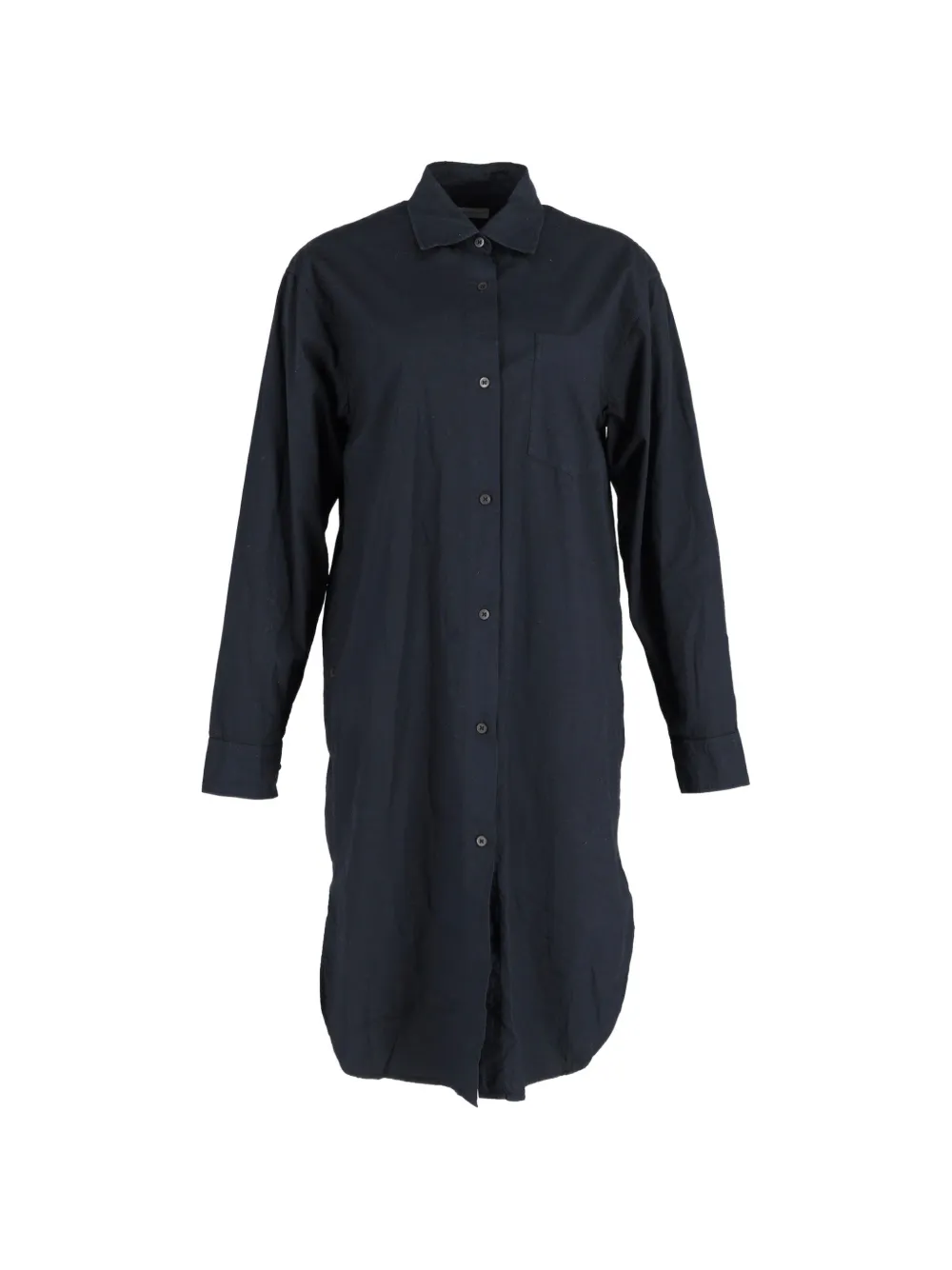 Dries Van Noten Pre-Owned buttoned midi shirt dress - Blu