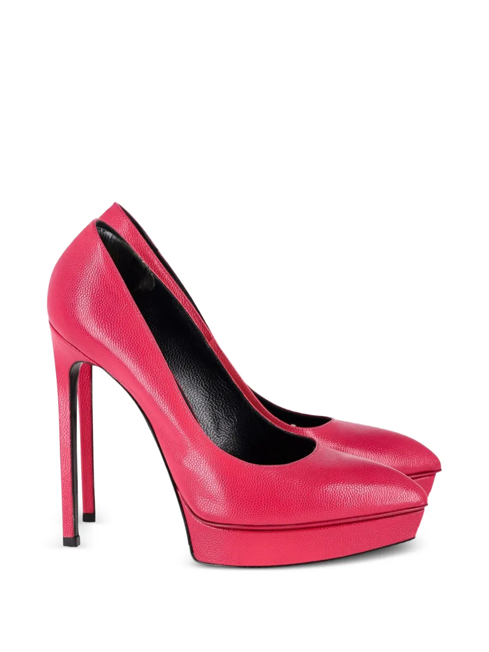 Saint Laurent Pre-Owned platform pointed pumps - Rosa