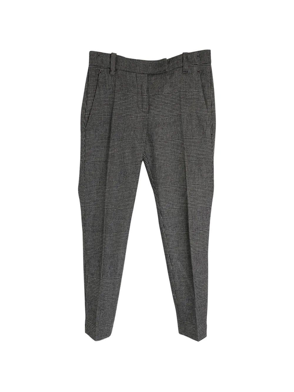 Brunello Cucinelli Vintage Prince Wales grey trousers - Grigio