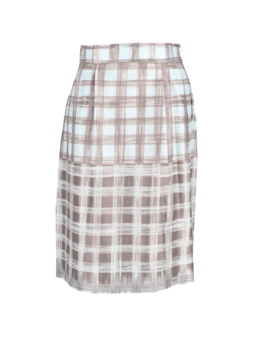 Loro Piana Pre-Owned plaid midi skirt - Toni neutri