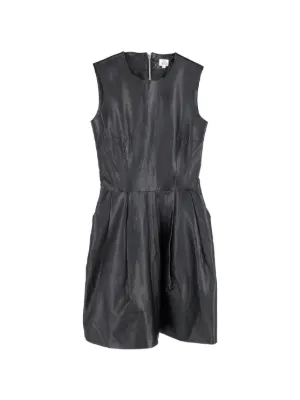 brochu walker leather dress The Havana Vegan Leather Dress in Black Onyx | L