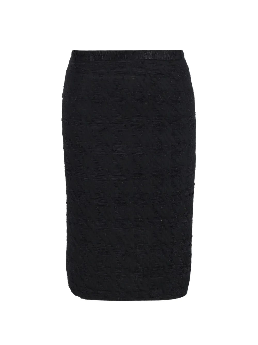 Dolce & Gabbana Pre-Owned textured pencil skirt - Nero