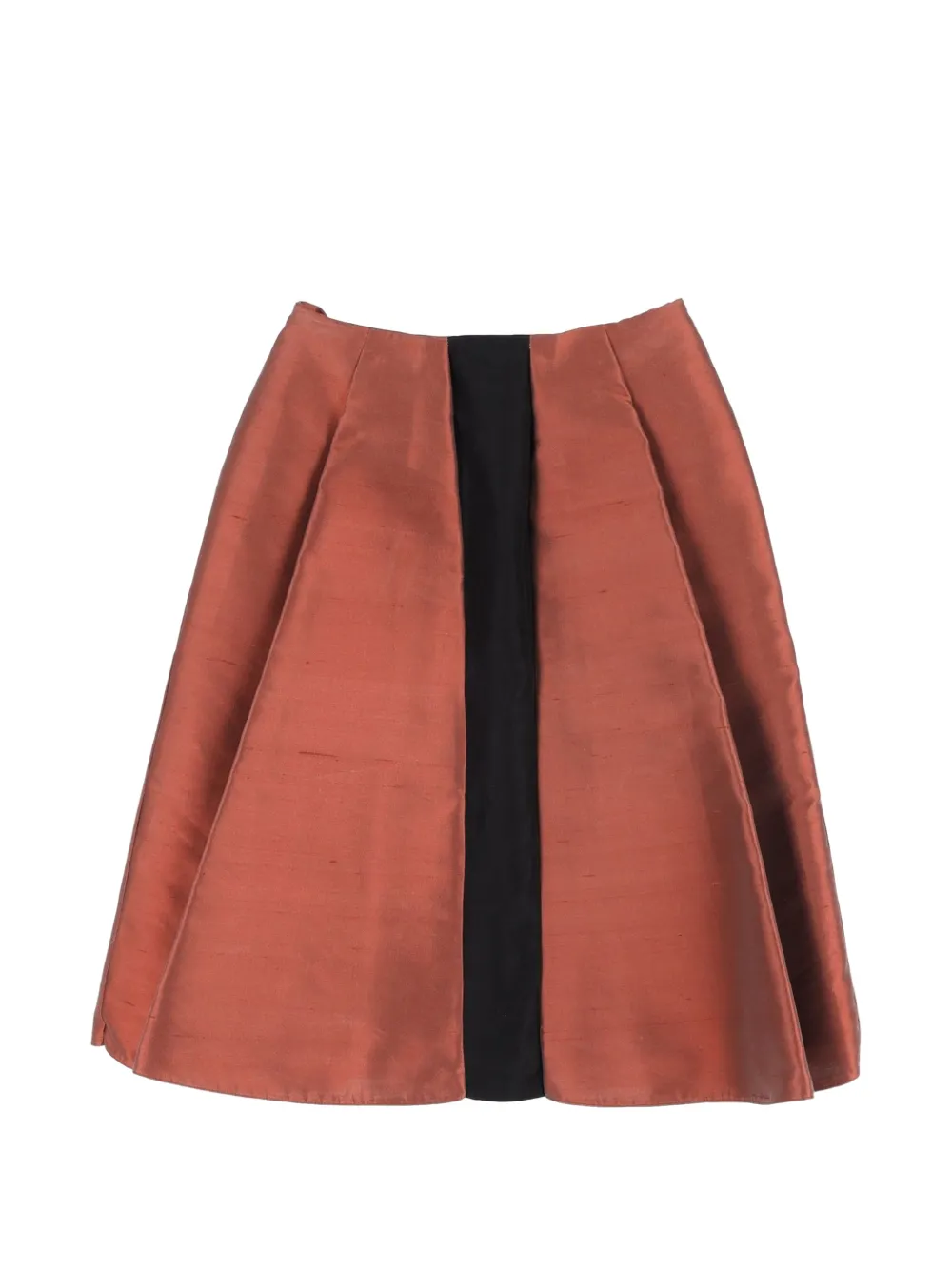 Balenciaga Pre-Owned pleated midi skirt - Arancione