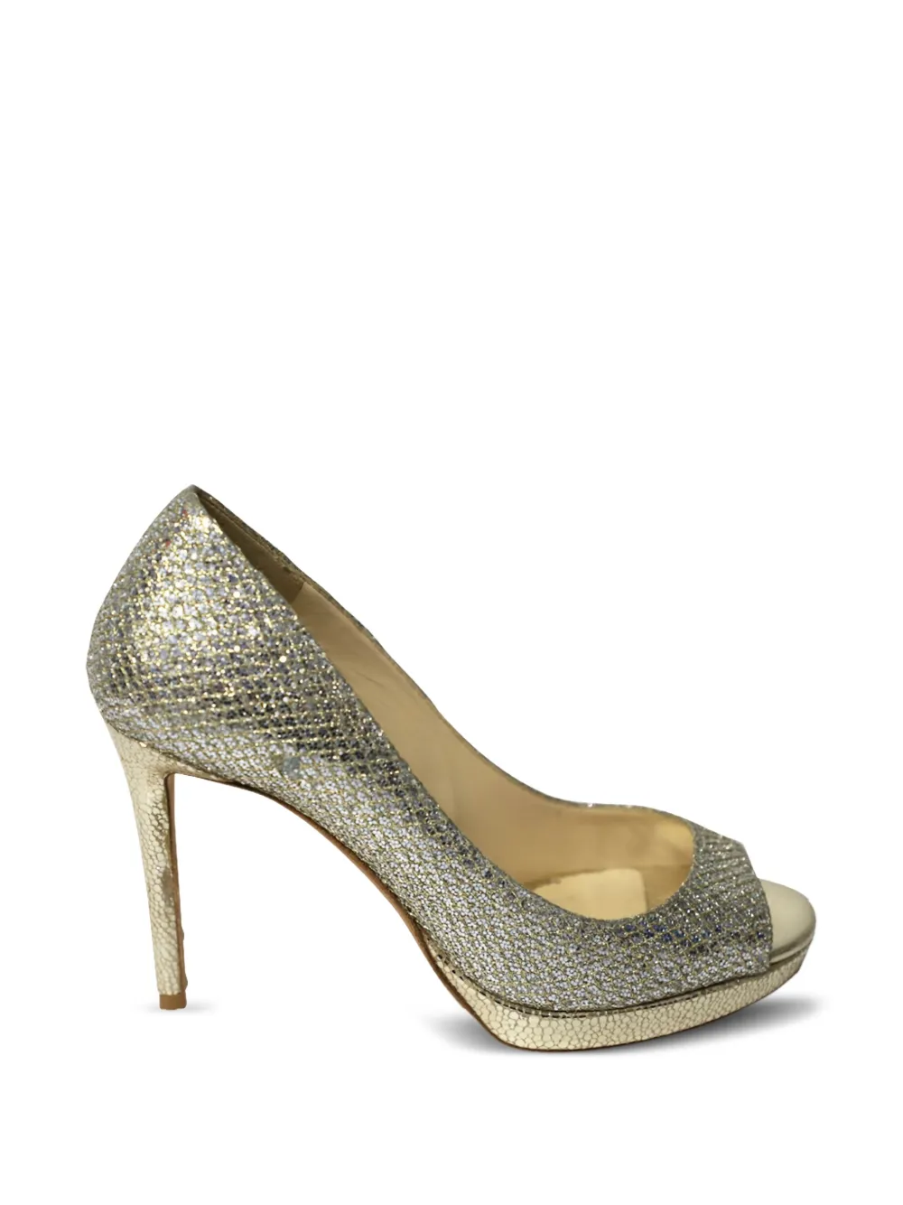 Jimmy Choo Pre-Owned Luna open-toe pumps - Oro