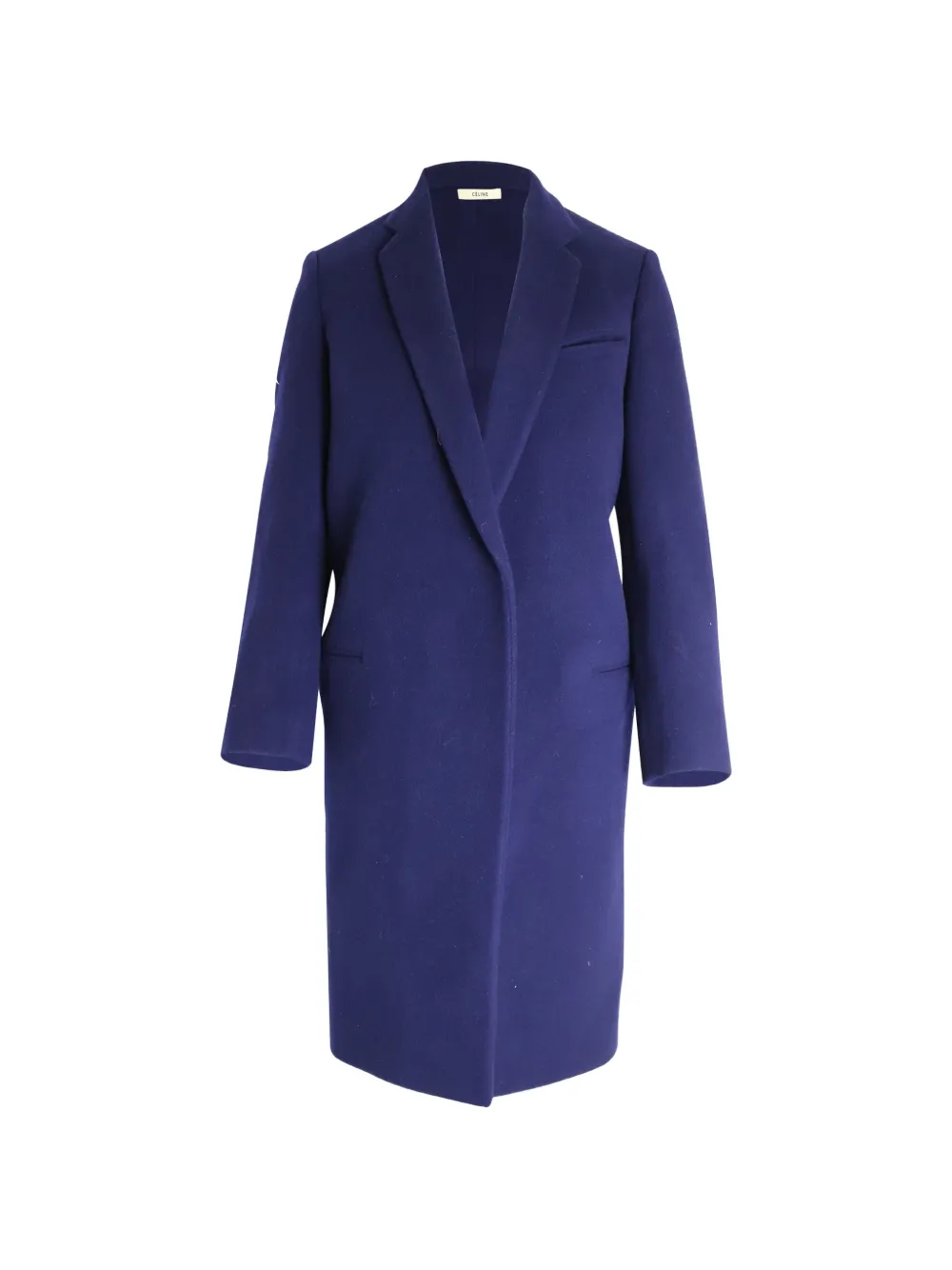 Celine Pre-Owned open-front wool coat - Blu