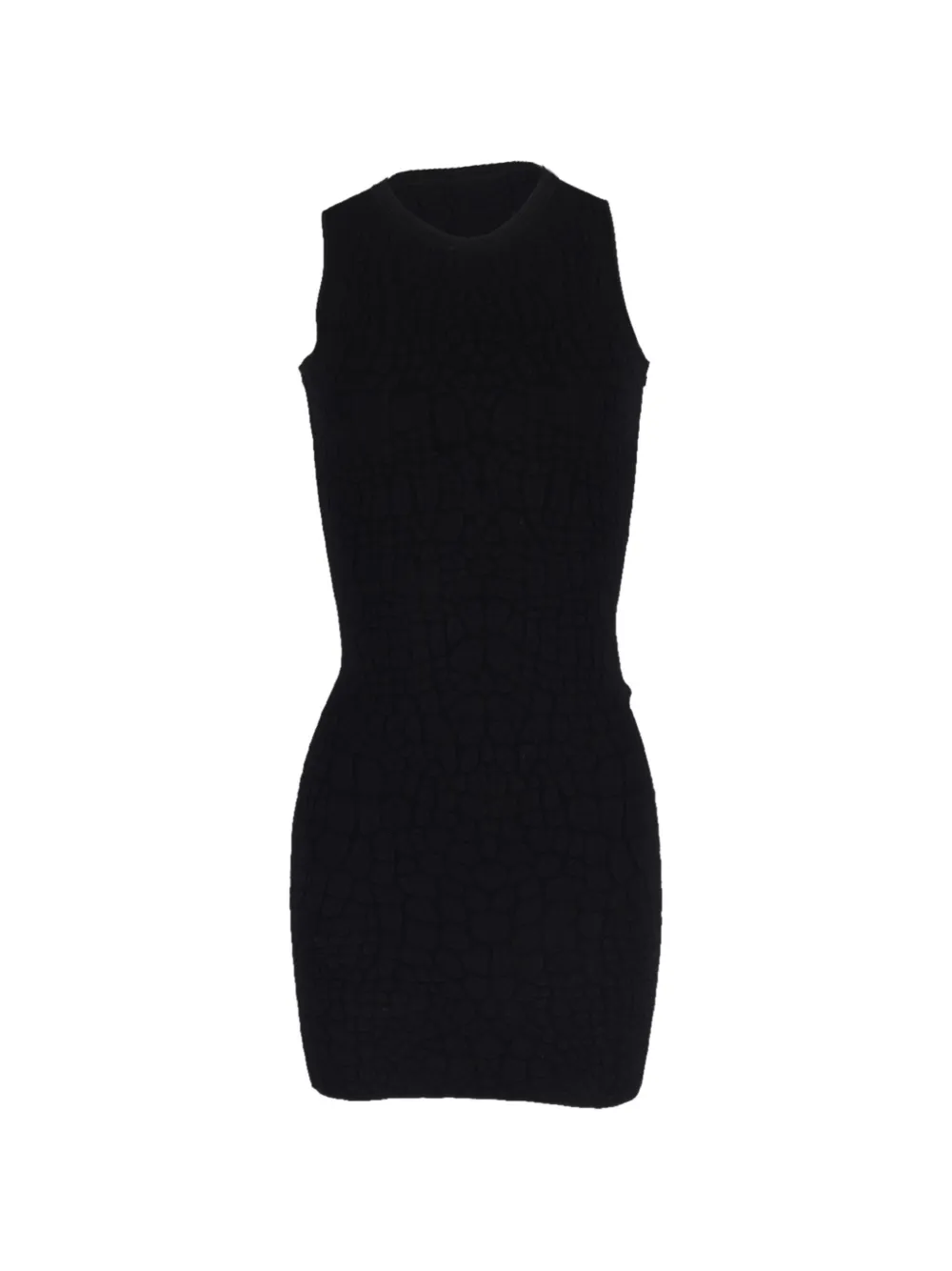 Alexander McQueen Pre-Owned mini textured dress - Nero