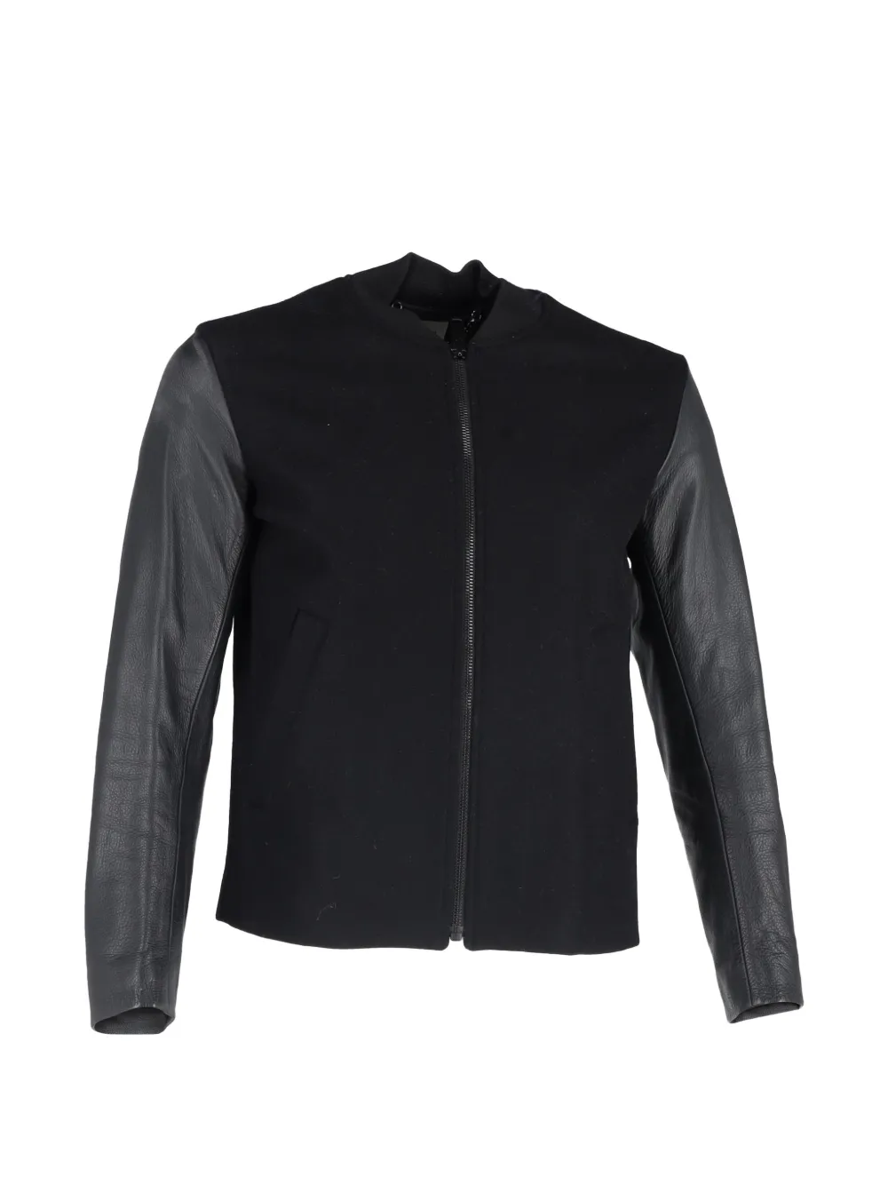 SANDRO zipped panelled jacket – Black