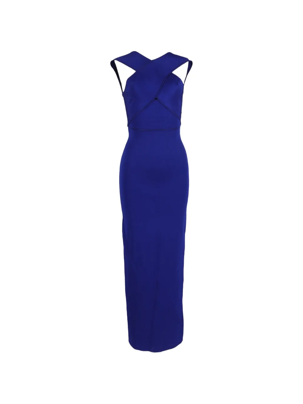 Stella McCartney Pre-Owned maxi cross-straps gown - Blu