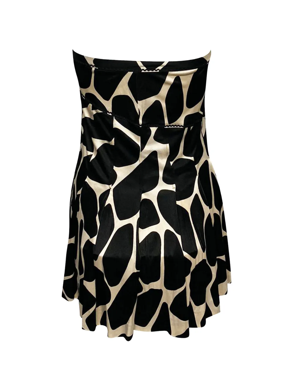 Moschino Pre-Owned pleated animal-print skirt - Nero