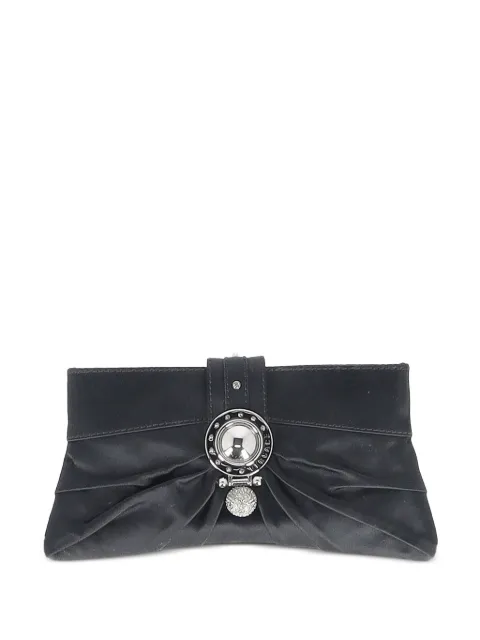 Versace Pre-Owned crystal-embellished satin clutch