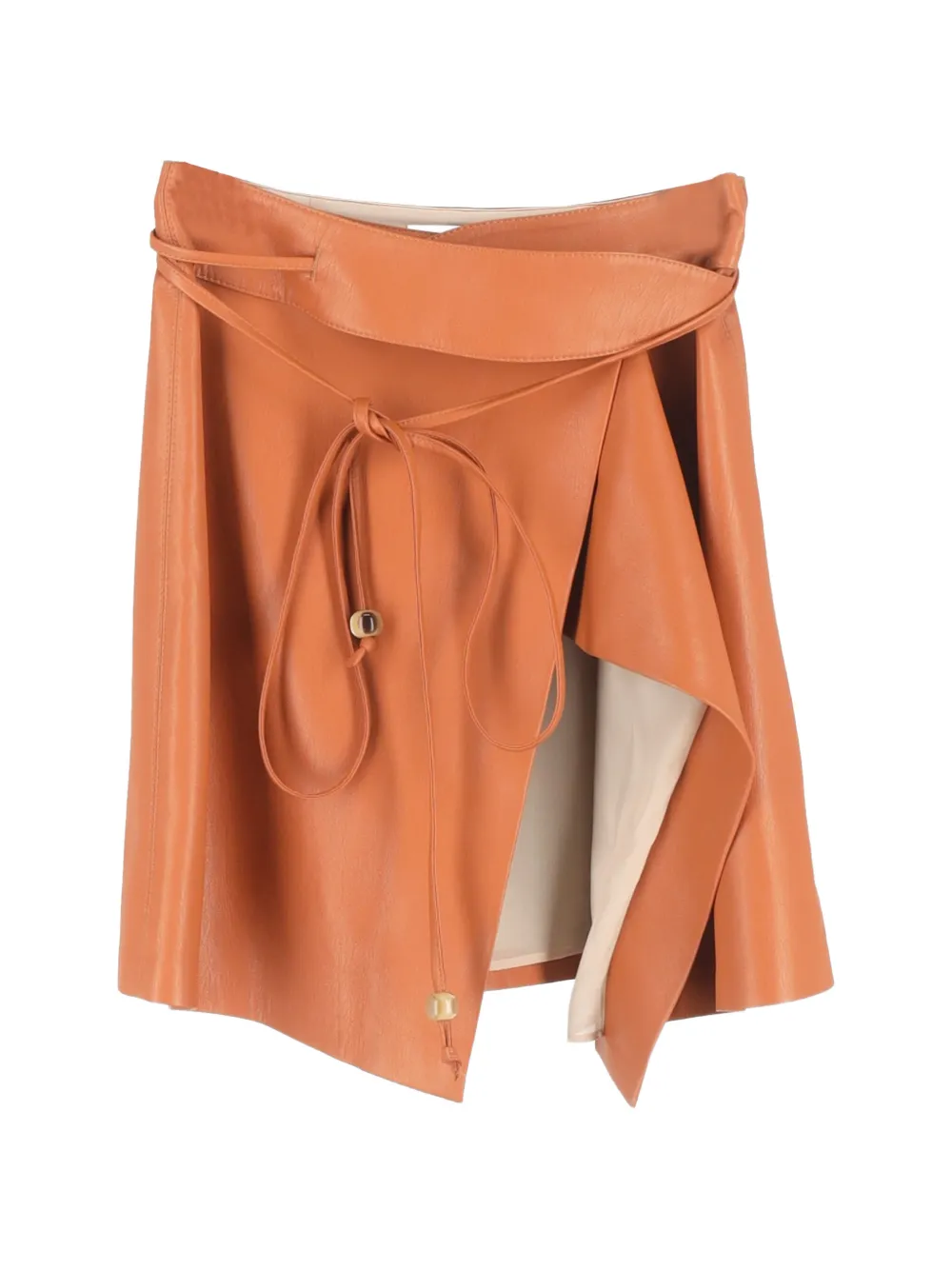 Nanushka Sekoya leather mini skirt - Arancione