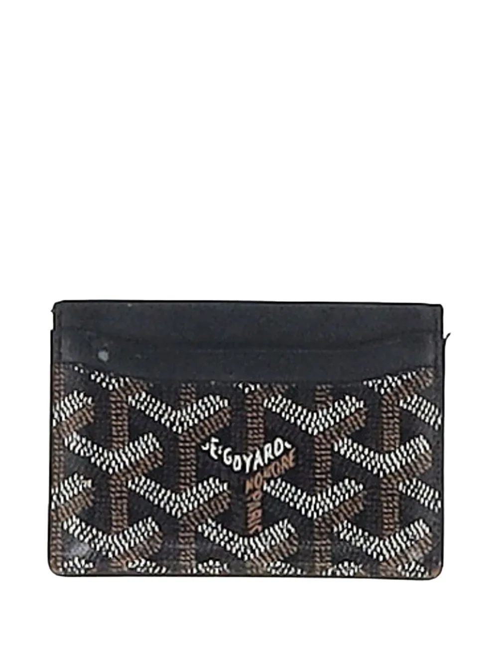 Goyard Pre-Owned logo card holder – Black