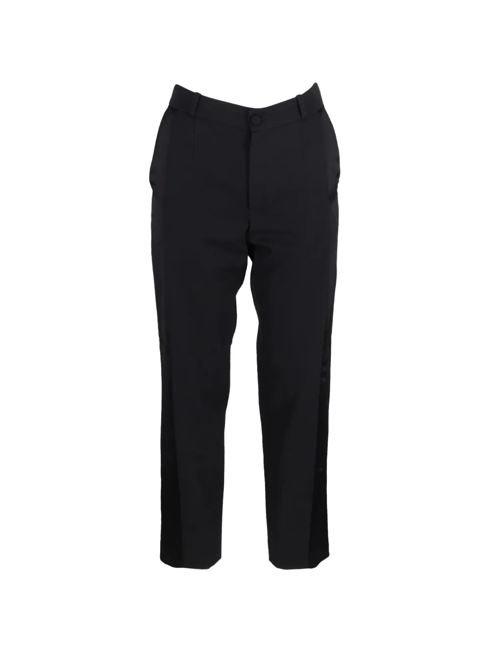 Lanvin Pre-Owned straight-leg wool trousers - Nero
