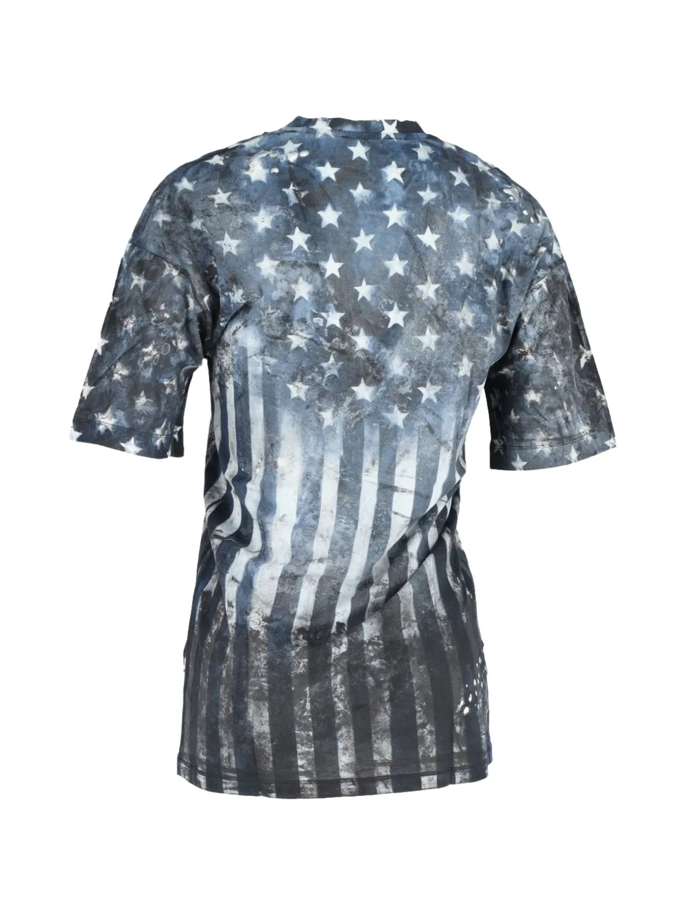  Balmain Pre-owned Striped V-neck T-shirt - Blue 