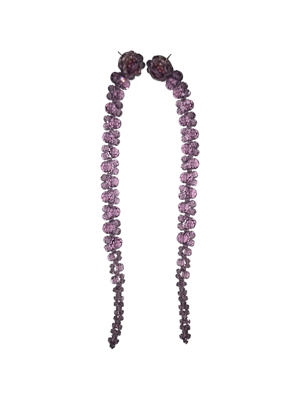 Simone Rocha crystal flower-detail earrings - Viola