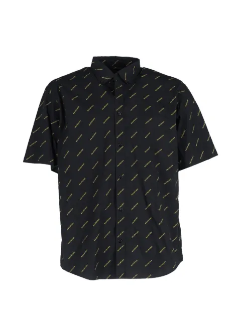 Balenciaga Pre-Owned camisa manga corta con logo estampado