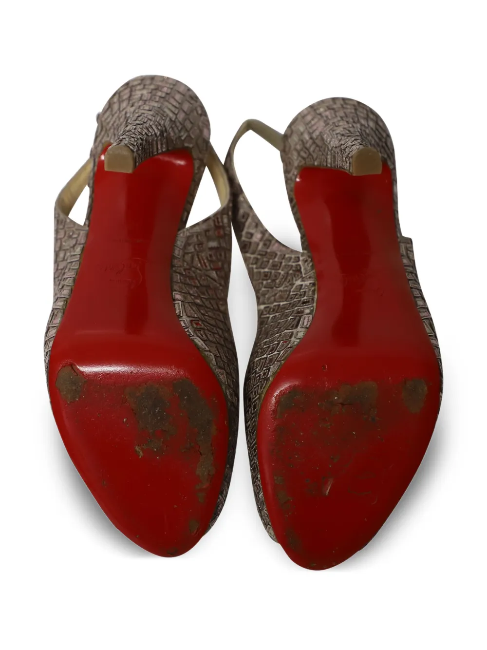 Prive Mosaique Open-Toe Pumps