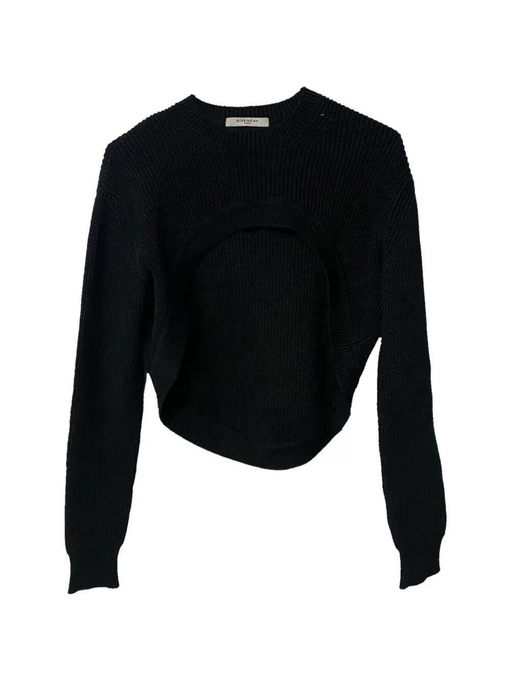 Pre-owned Givenchy Long-sleeve Round-neck Sweater In Black