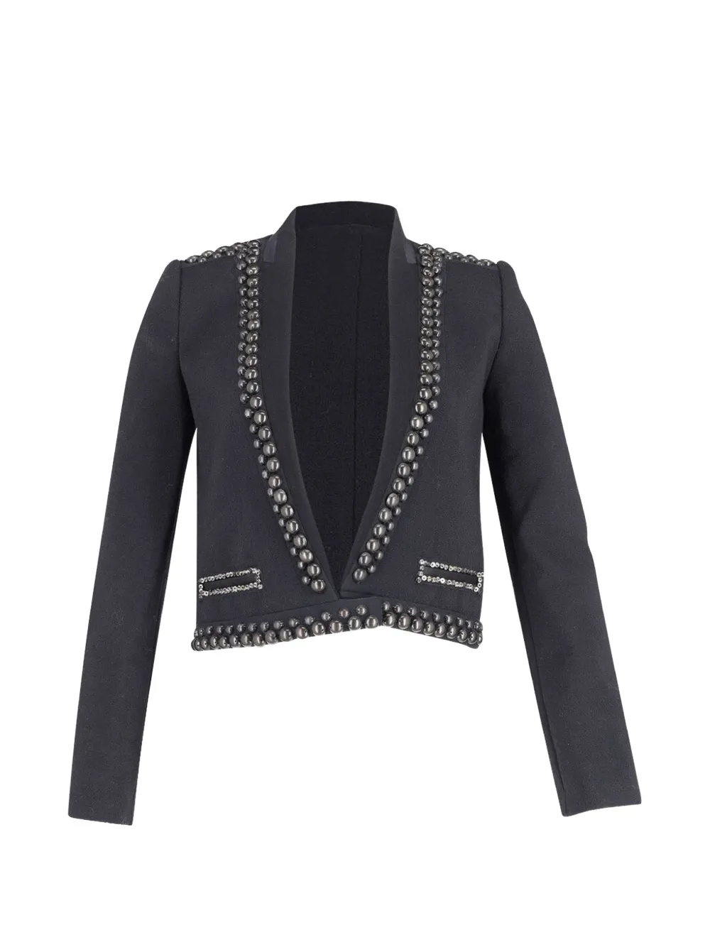 Isabel Marant Vintage studded-hem blazer - Nero